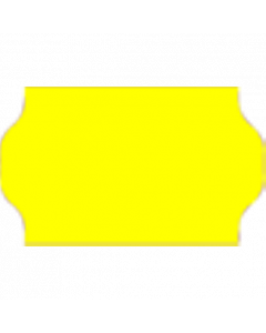 Etiquettes Meto, 32x19 mm, jaunes fluo, permanent