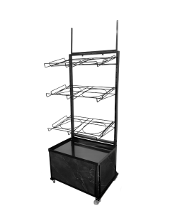 Mobile Station mit schwarz-marmorierten 40cm hohen Korpus