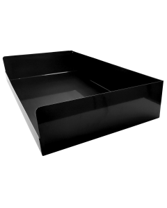 schwarze Metallwanne