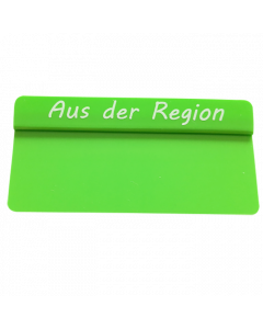 PVC-Karten Reiter grün "AUS DER REGION" gross