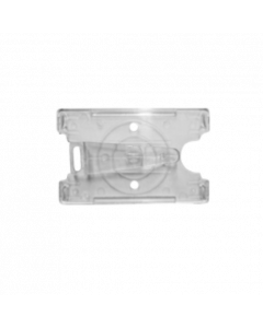 Kartenhalter mit Clip, transparent