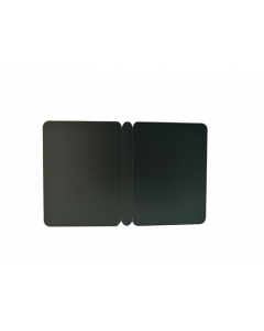 PVC Karten schwarz matt, 0.5 mm, 2-fach senkrecht geschnitten