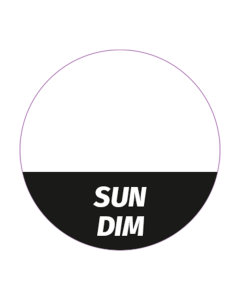 "Sun/Dim" Meto étiquettes d'inviolabilité MetoFood