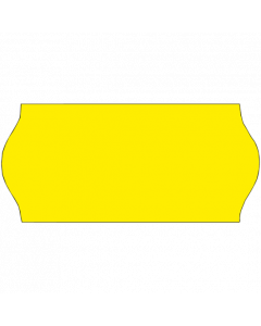Etiquettes Meto, 26x12 mm, jaunes fluo, permanent