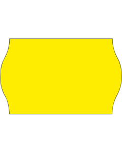 Etiquettes Meto, 26x16 mm, jaunes fluo, permanent