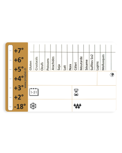Étiquettes Gastro Allergènes Français